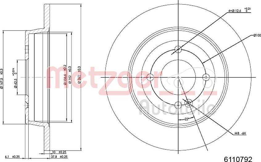 Metzger 6110792 - Discofreno autozon.pro