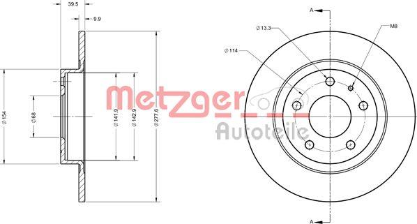 Metzger 6110740 - Discofreno autozon.pro