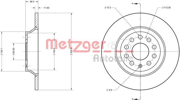 Metzger 6110747 - Discofreno autozon.pro