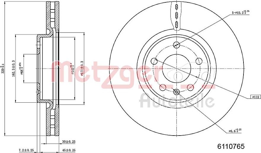 Metzger 6110765 - Discofreno autozon.pro