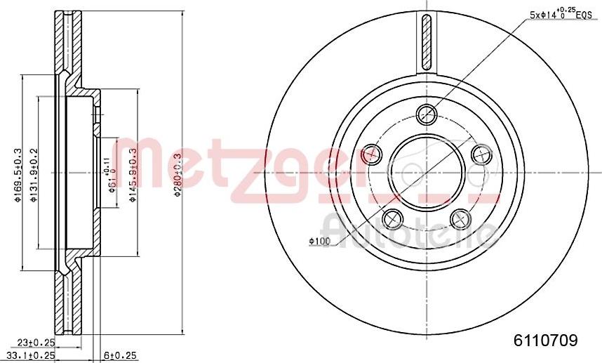 Metzger 6110709 - Discofreno autozon.pro