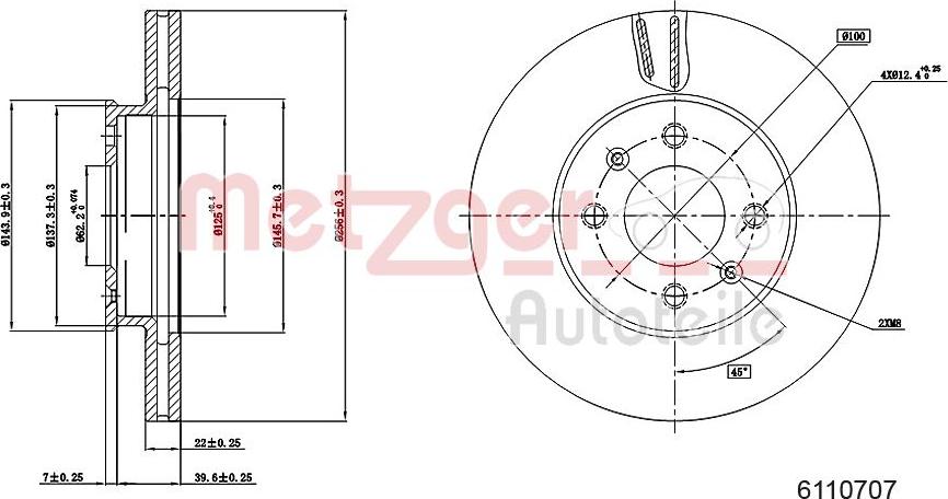 Metzger 6110707 - Discofreno autozon.pro