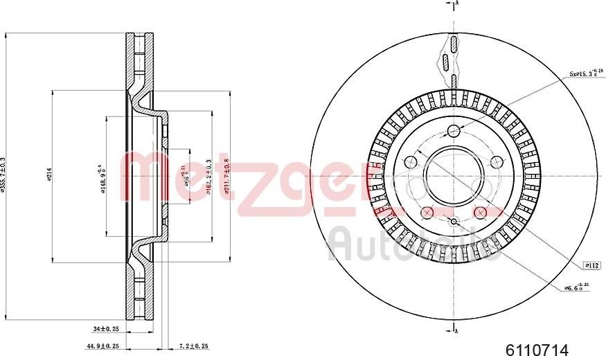 Metzger 6110714 - Discofreno autozon.pro