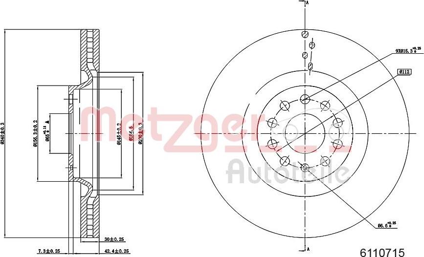 Metzger 6110715 - Discofreno autozon.pro