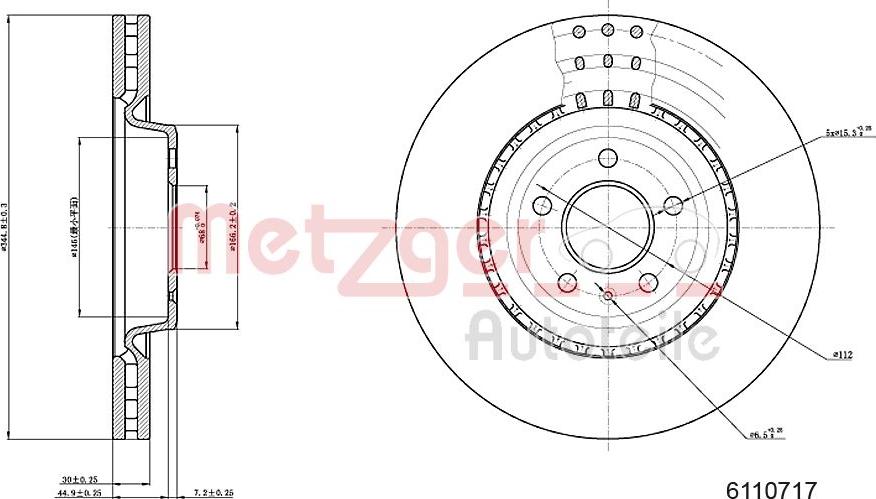 Metzger 6110717 - Discofreno autozon.pro