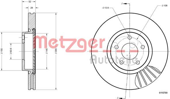 Metzger 6110789 - Discofreno autozon.pro