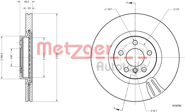 Metzger 6110785 - Discofreno autozon.pro