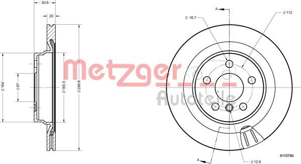 Metzger 6110786 - Discofreno autozon.pro