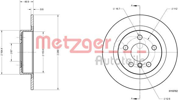 Metzger 6110782 - Discofreno autozon.pro