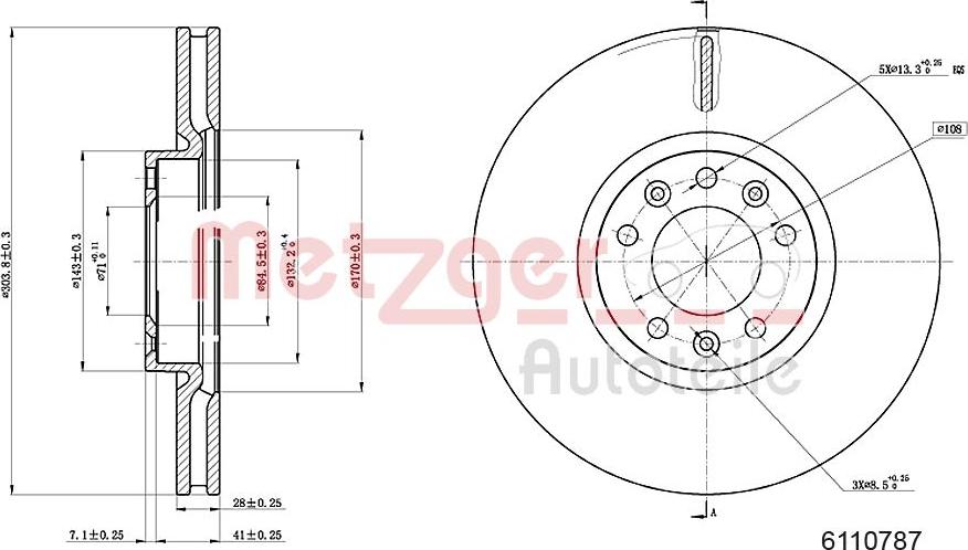 Metzger 6110787 - Discofreno autozon.pro