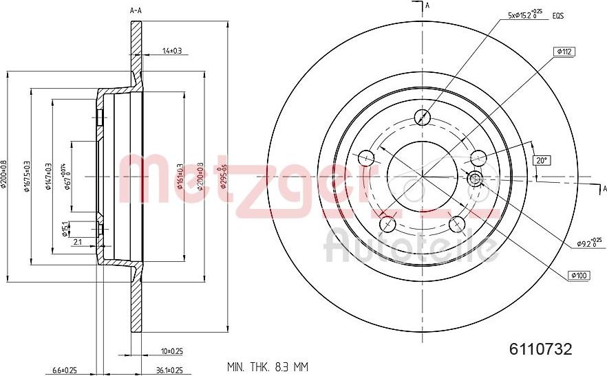 Metzger 6110732 - Discofreno autozon.pro