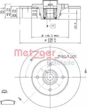 Metzger 6110724 - Discofreno autozon.pro