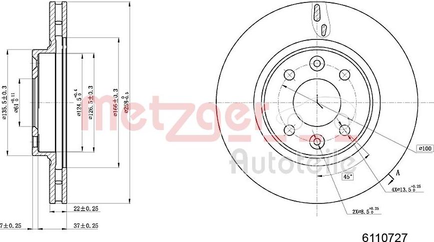 Metzger 6110727 - Discofreno autozon.pro