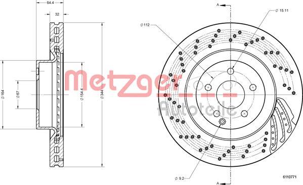 Metzger 6110771 - Discofreno autozon.pro