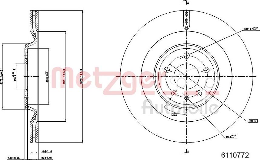 Metzger 6110772 - Discofreno autozon.pro