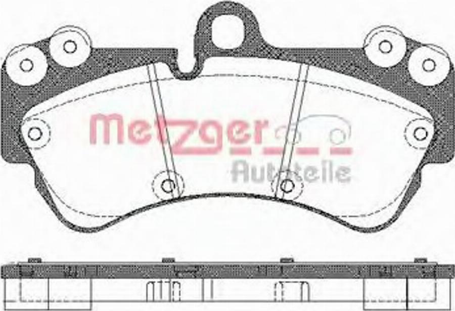 Metzger 099400 - Kit pastiglie freno, Freno a disco autozon.pro