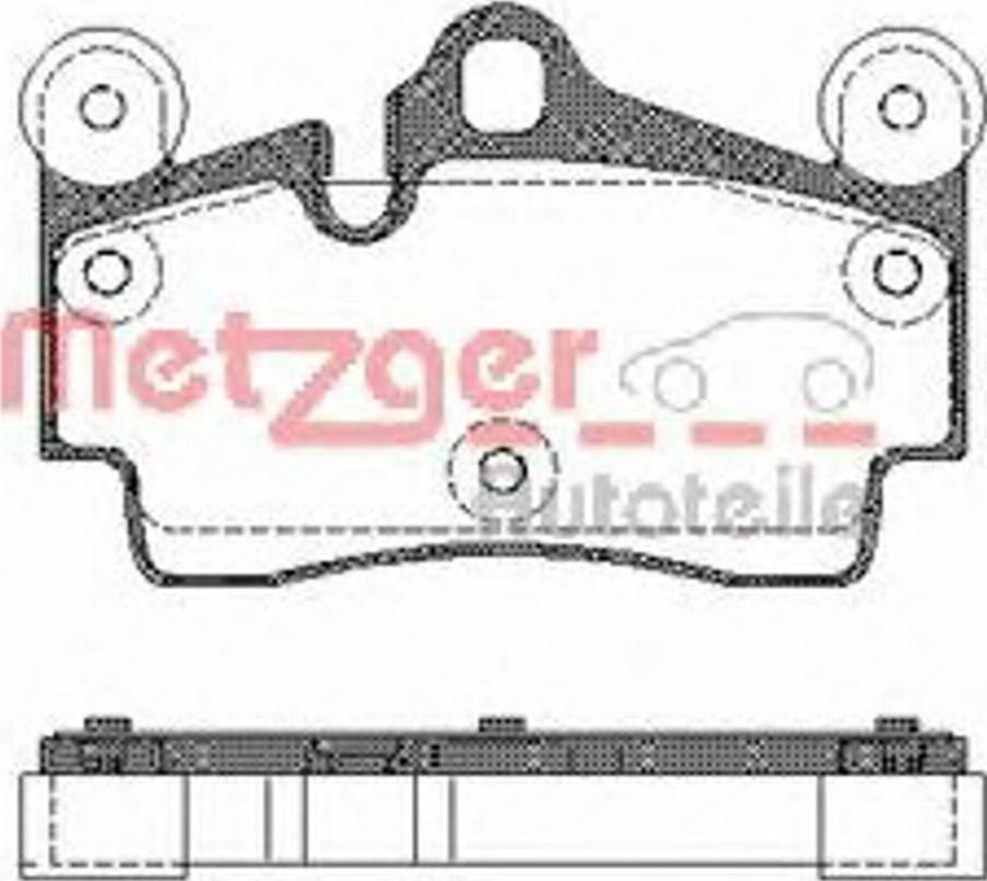 Metzger 099600 - Kit pastiglie freno, Freno a disco autozon.pro