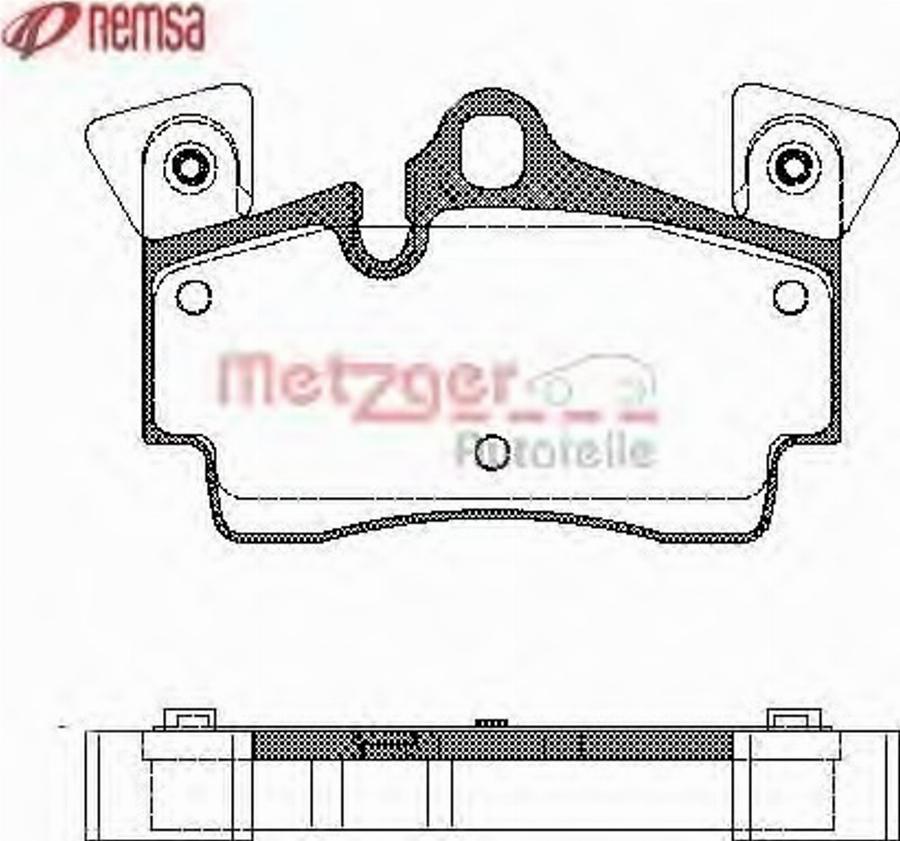 Metzger 099610 - Kit pastiglie freno, Freno a disco autozon.pro