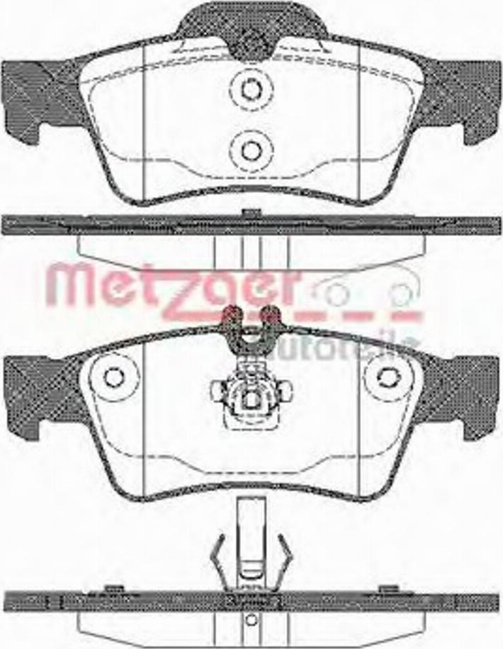 Metzger 099100 - Kit pastiglie freno, Freno a disco autozon.pro