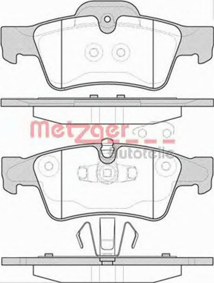 Metzger 099110 - Kit pastiglie freno, Freno a disco autozon.pro