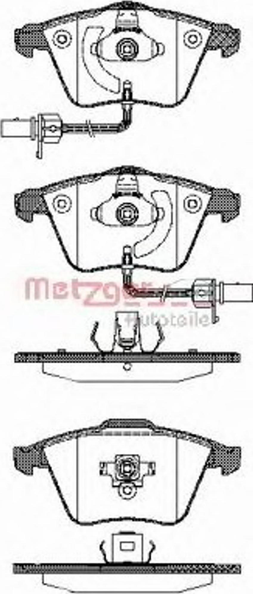 Metzger 0964.12 - Kit pastiglie freno, Freno a disco autozon.pro