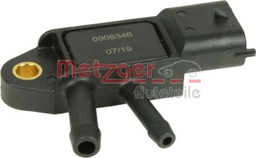 Metzger 0906346 - Sensore, Pressione gas scarico autozon.pro