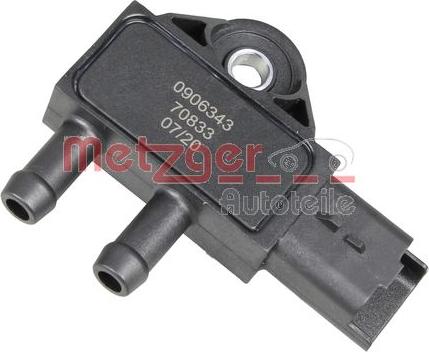 Metzger 0906343 - Sensore, Pressione gas scarico autozon.pro