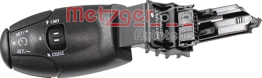 Metzger 09161069 - Interruttore comando, Imp. regolazione velocità autozon.pro