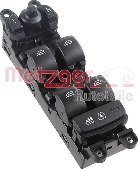 Metzger 09161164 - Interruttore, Alzacristallo autozon.pro