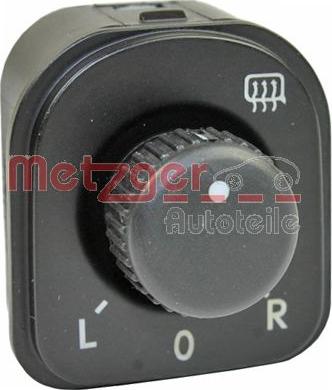 Metzger 0916372 - Comando, Regolazione specchio autozon.pro