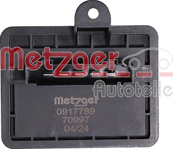 Metzger 0917789 - Regolatore, Ventitlatore abitacolo autozon.pro