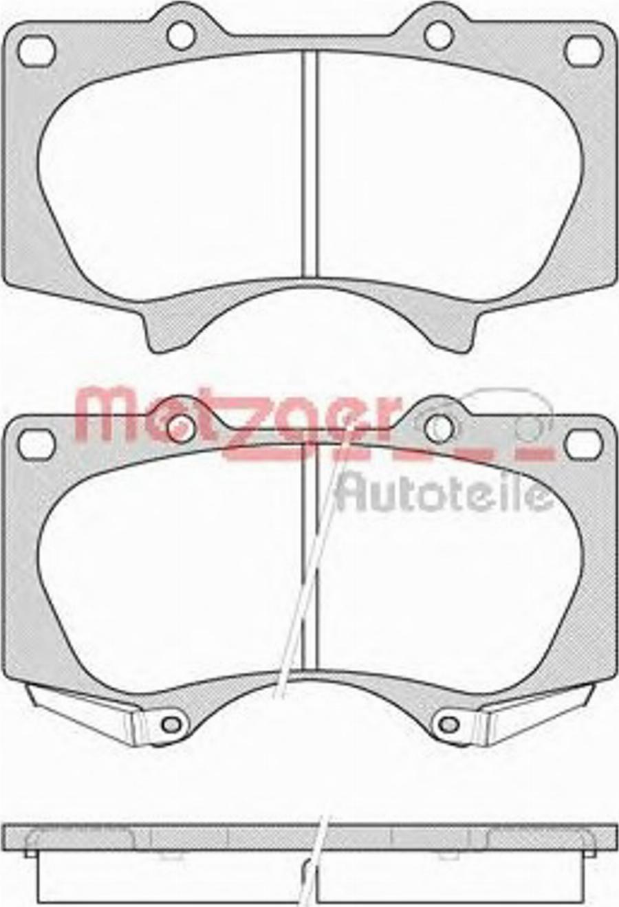 Metzger 0988.00 - Kit pastiglie freno, Freno a disco autozon.pro