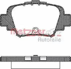 Metzger 1170734 - Kit pastiglie freno, Freno a disco autozon.pro