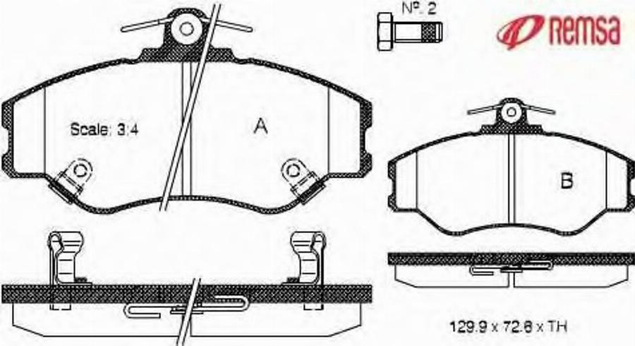 Metzger 049402 - Kit pastiglie freno, Freno a disco autozon.pro