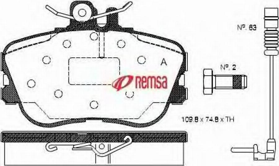 Metzger 044502 - Kit pastiglie freno, Freno a disco autozon.pro