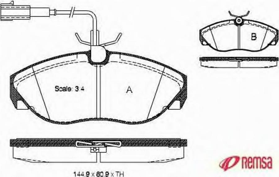 Metzger 048611 - Kit pastiglie freno, Freno a disco autozon.pro