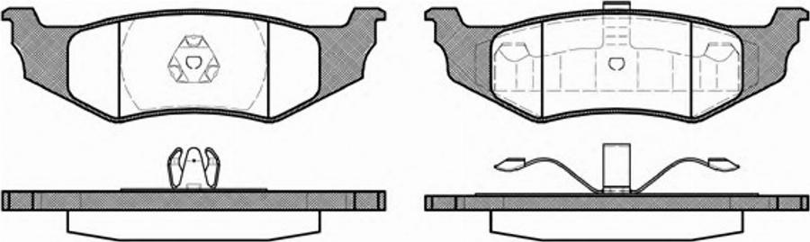 Metzger 048240 - Kit pastiglie freno, Freno a disco autozon.pro