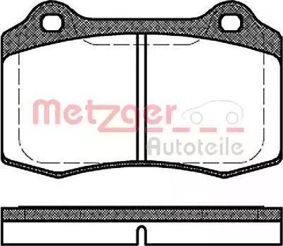 Metzger 1170725 - Kit pastiglie freno, Freno a disco autozon.pro