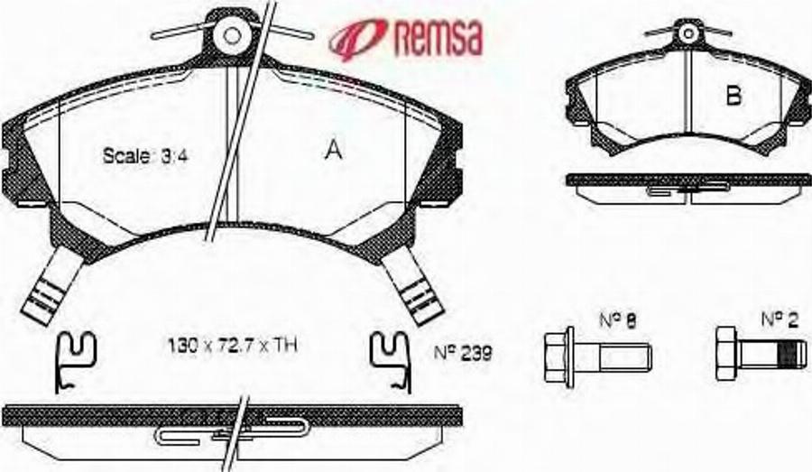 Metzger 059002 - Kit pastiglie freno, Freno a disco autozon.pro