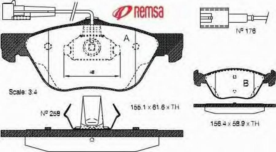 Metzger 058902 - Kit pastiglie freno, Freno a disco autozon.pro