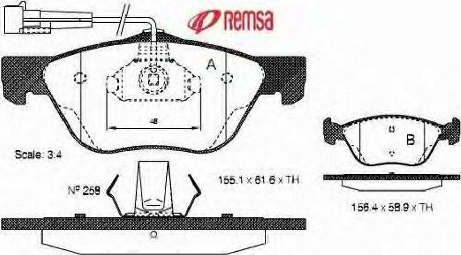 Metzger 058932 - Kit pastiglie freno, Freno a disco autozon.pro