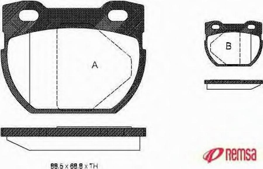 Metzger 058400 - Kit pastiglie freno, Freno a disco autozon.pro