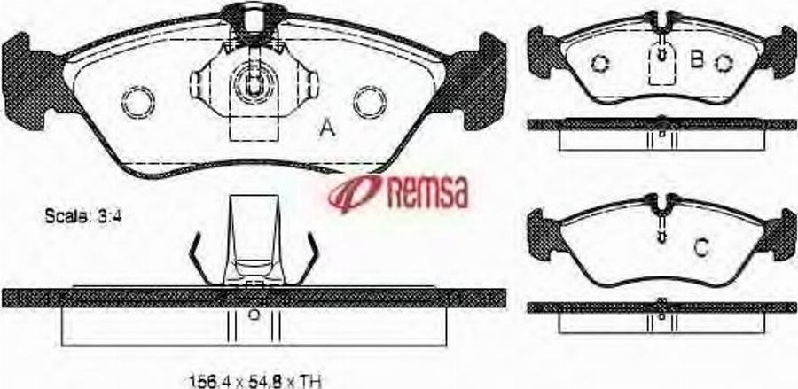 Metzger 058000 - Kit pastiglie freno, Freno a disco autozon.pro