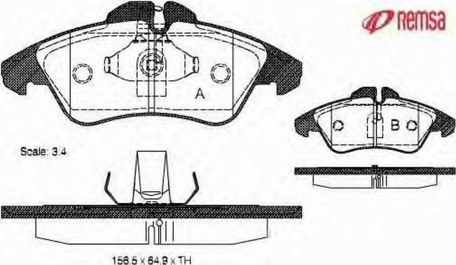 Metzger 057800 - Kit pastiglie freno, Freno a disco autozon.pro