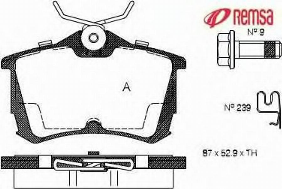 Metzger 069502 - Kit pastiglie freno, Freno a disco autozon.pro