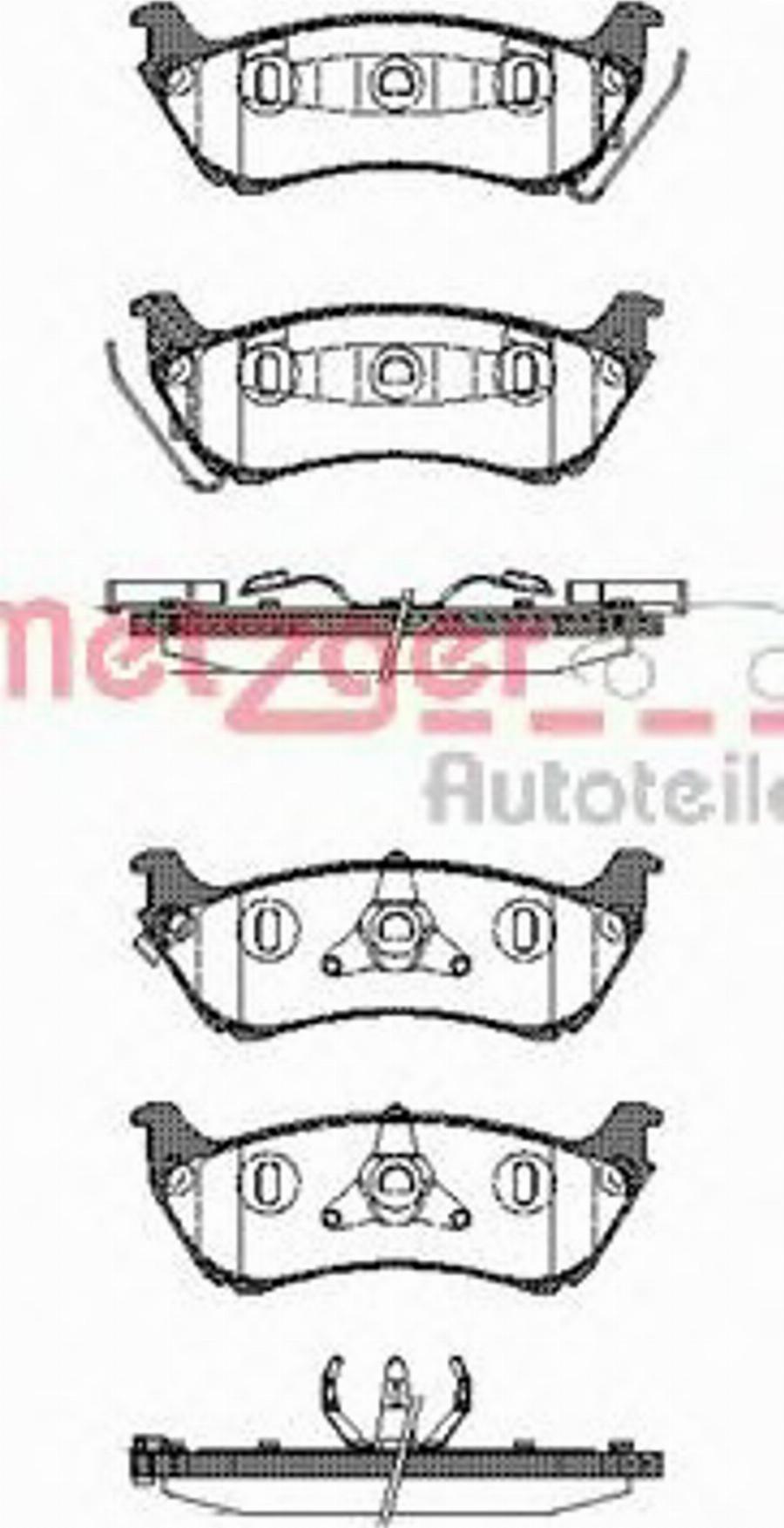 Metzger 069801 - Kit pastiglie freno, Freno a disco autozon.pro