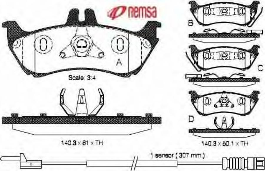 Metzger 069811 - Kit pastiglie freno, Freno a disco autozon.pro