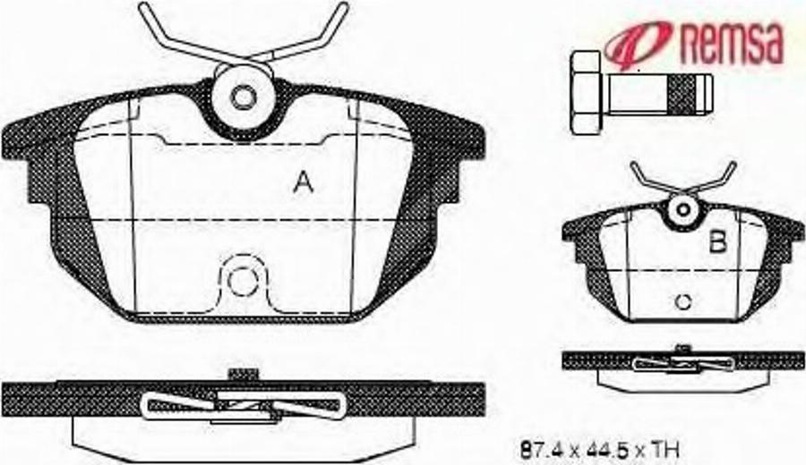 Metzger 069200 - Kit pastiglie freno, Freno a disco autozon.pro