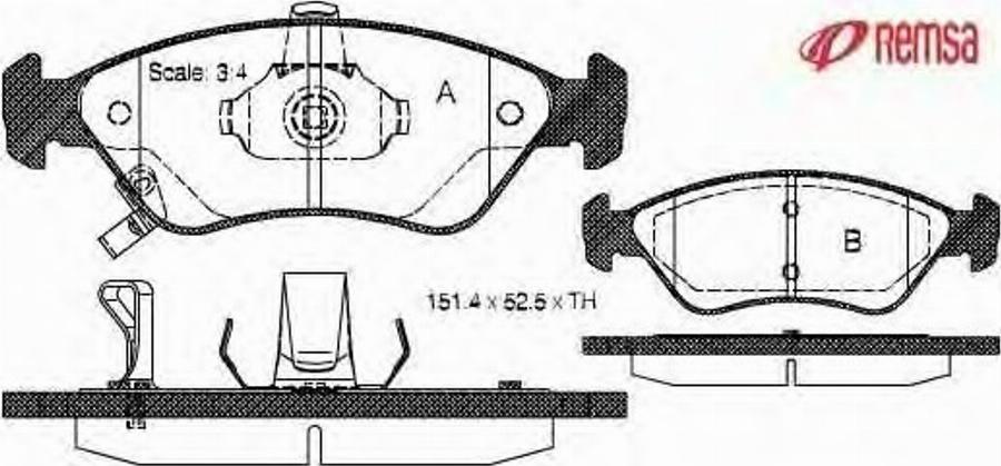 Metzger 064802 - Kit pastiglie freno, Freno a disco autozon.pro