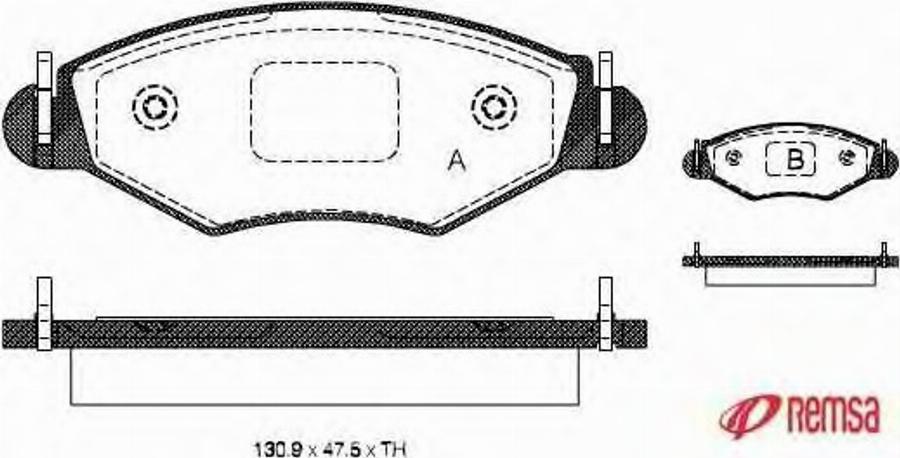 Metzger 064320 - Kit pastiglie freno, Freno a disco autozon.pro